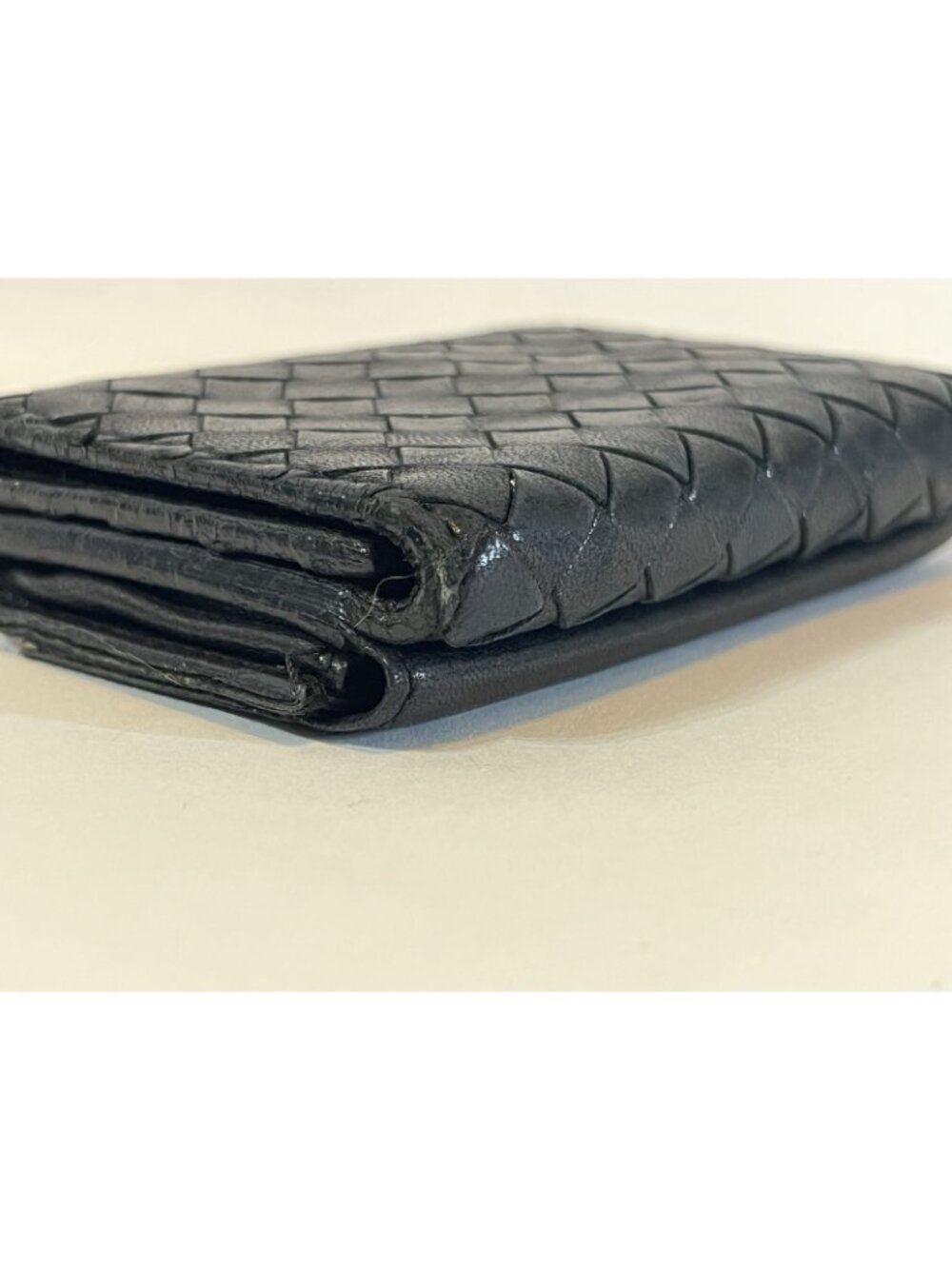 Vintage Bottega Veneta Black Intrecciato Snap Wallet Authentic 🇮🇹 - Picture 6 of 15